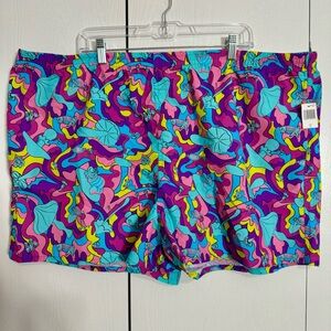 NWT. Disney psychedelic design shorts 2X from Alice in Wonderland.